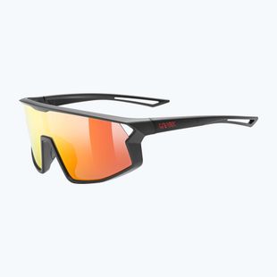 Окуляри сонцезахисні дитячі UVEX Skyryse Jr black matt/mirror red