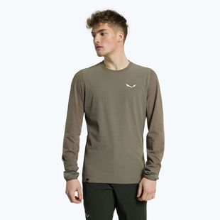 Футболка трекінгова чоловіча Salewa Lavaredo Hemp Print коричнева 00-0000028062