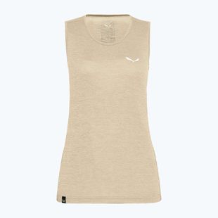 Футболка трекінгова жіноча Salewa Puez Graphic Dry Tank бежева 00-0000027482