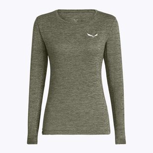 Лонгслів жіночий Salewa Puez Melange Dry faded green melange