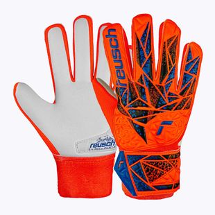 Воротарські рукавиці Reusch Attrakt Starter Grip hyper orng/elec сині