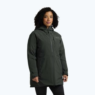 Пуховик жіночий Jack Wolfskin Icecape 2L Down Ins Rds slate green