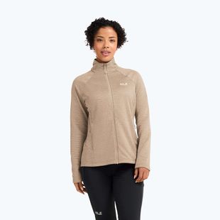 Кофта флісова жіноча Jack Wolfskin Anytrail Full Zip oat