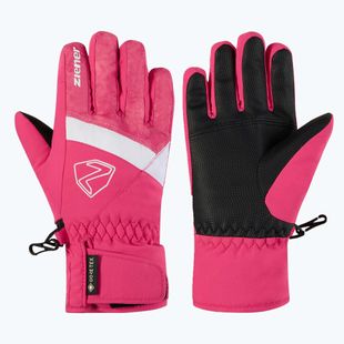 Рукавиці гірськолижні дитячі ZIENER Leif GTX-Z tie-dye pop pink