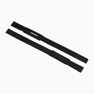 Ремінці для важкої атлетики RDX Single Strap чорні WAN-W1B+