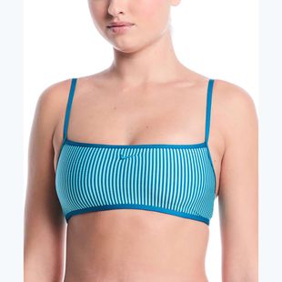 Верхня частина купальника Nike Ripple Texture Bralette Classic Bikini bleached turquoise