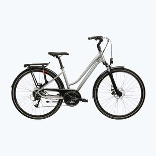 Велосипед трекінговий жіночий KROSS Trans 3.0 W срібний/сірий/глянцевий