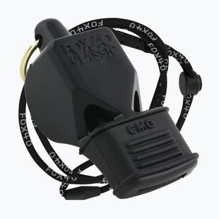 Свисток зі шнуром Fox 40 Classic CMG Safety чорний