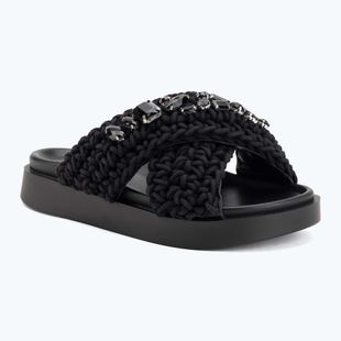 Шльопанці жіночі INUIKII Woven Stones black
