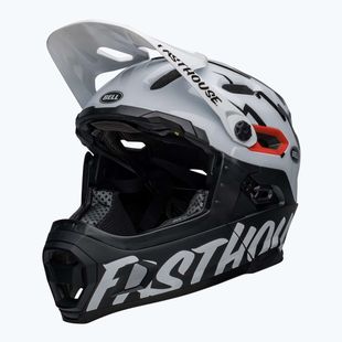 Шолом велосипедний Bell FF Super DH MIPS Spherical fasthouse matte gloss black/white