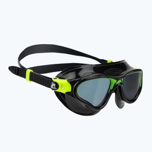 Маска для плавання Cressi Cobra black/black/lime smoked