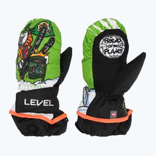 Рукавиці гірськолижні дитячі Level Animal lime