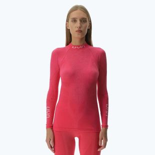 Жіноча термоактивна кофта UYN Elevation Biomorph LS Turtle Neck pink yarrow