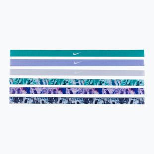 Пов'язки на голову Nike Headbands Printed 6 шт. зелено-фіолетові N0002545-322
