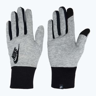 Рукавички для бігу жіночі Nike Club Fleece grey heather/black/black
