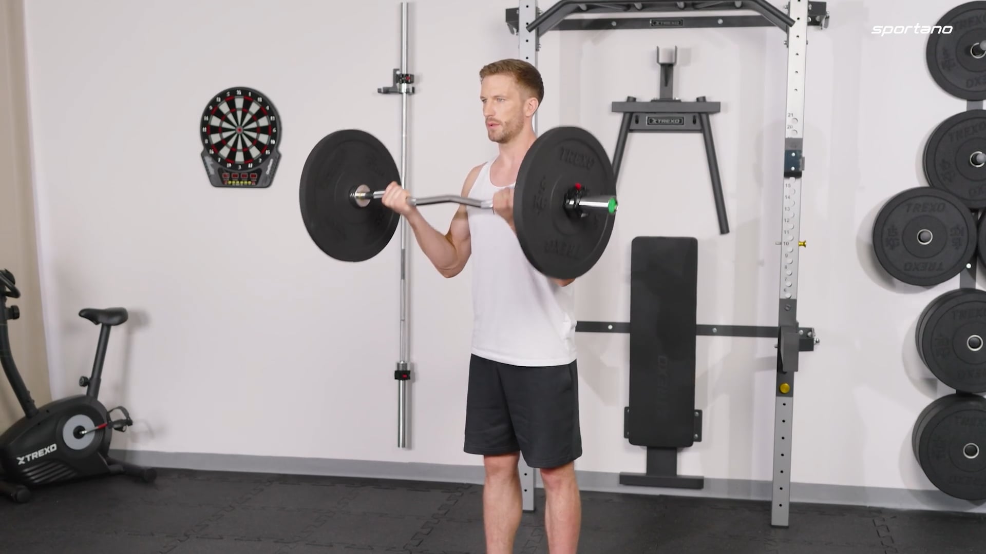 Диски бамперові олімпійські XTREXO чорні TRX-BMP005 5 кг